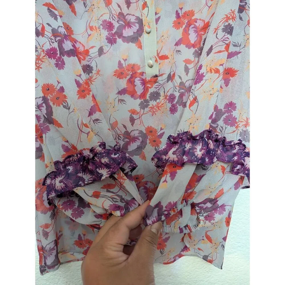 MISA Los Angeles floral top for women small